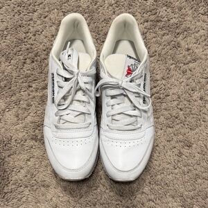 Reebok White Leather Sneakers